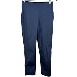 Women's‎ Everlane Gray Straight Leg Side Zip Cotton Blend Ankle Workwear Pant 4